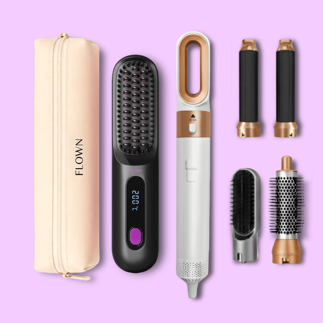 GoBrush PRO + Leather Pouch + 5-in-1 Airstyler